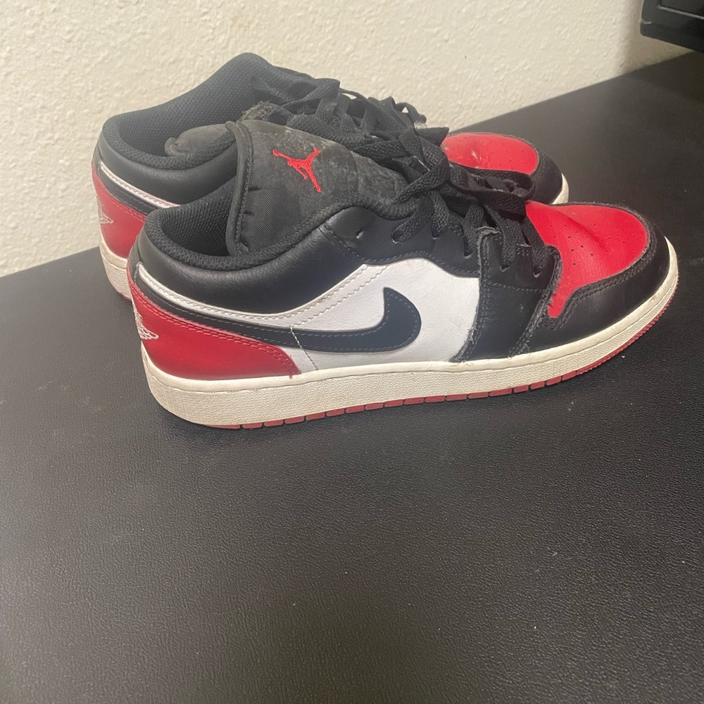 Nike Air Jordan Low Black Red White Sneakers